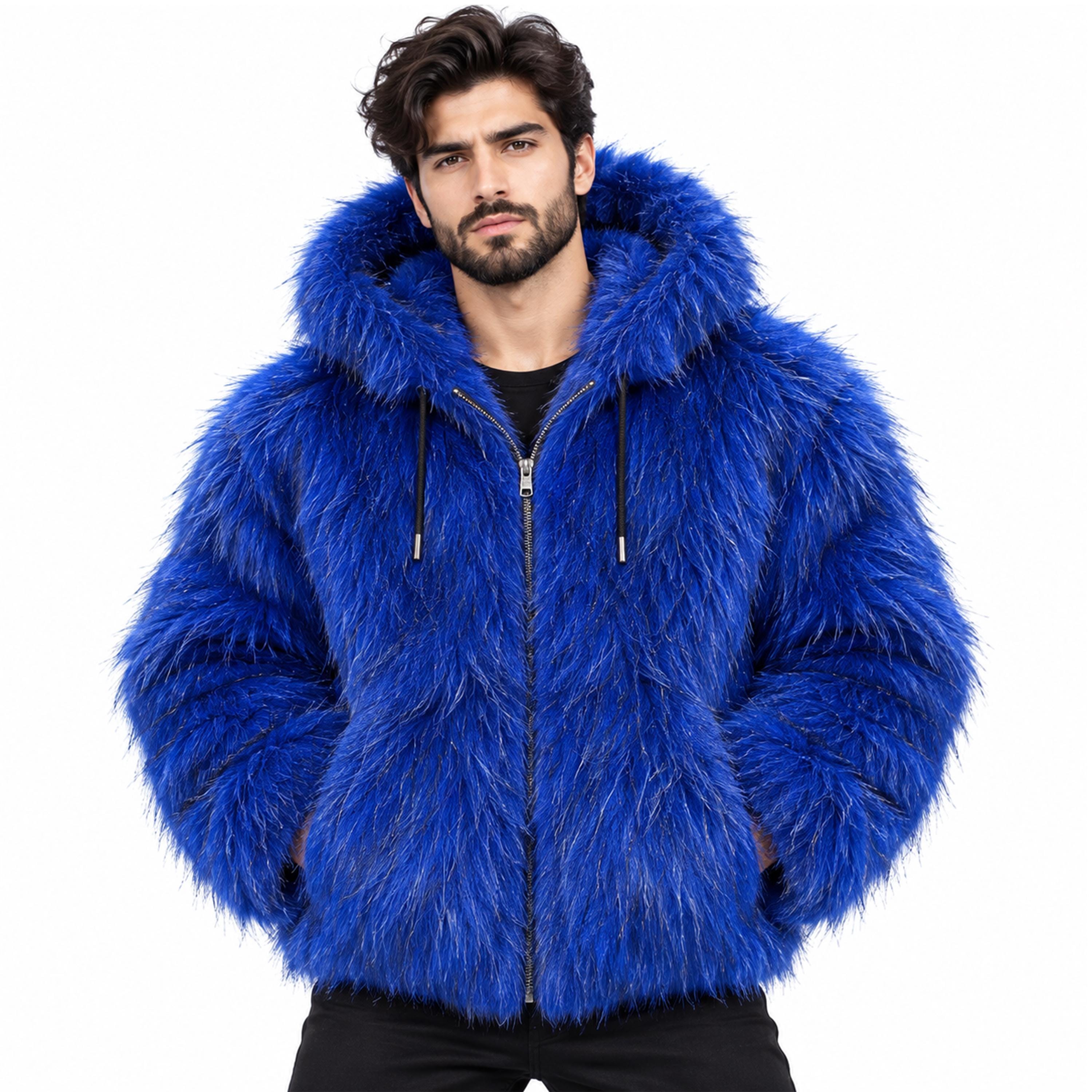 Faux Fur Hoodie - Etsy