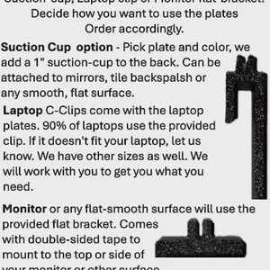 Clip-on Monitor Note Holder: Sticky and Plain Paper Note Display System ...