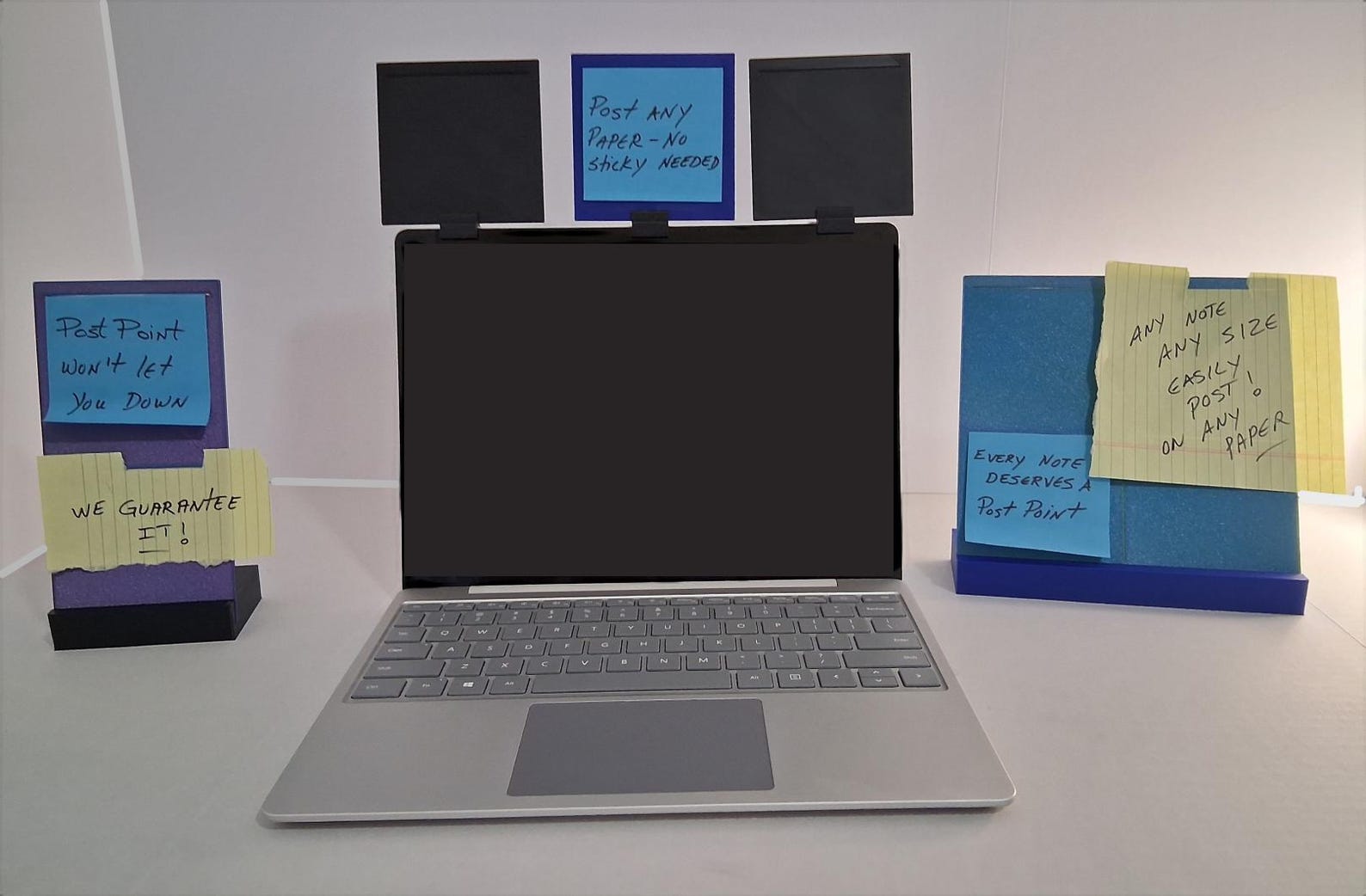 Clip-on Monitor Note Holder: Sticky and Plain Paper Note Display System ...