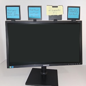 Clip-on Monitor Note Holder: Sticky and Plain Paper Note Display System ...