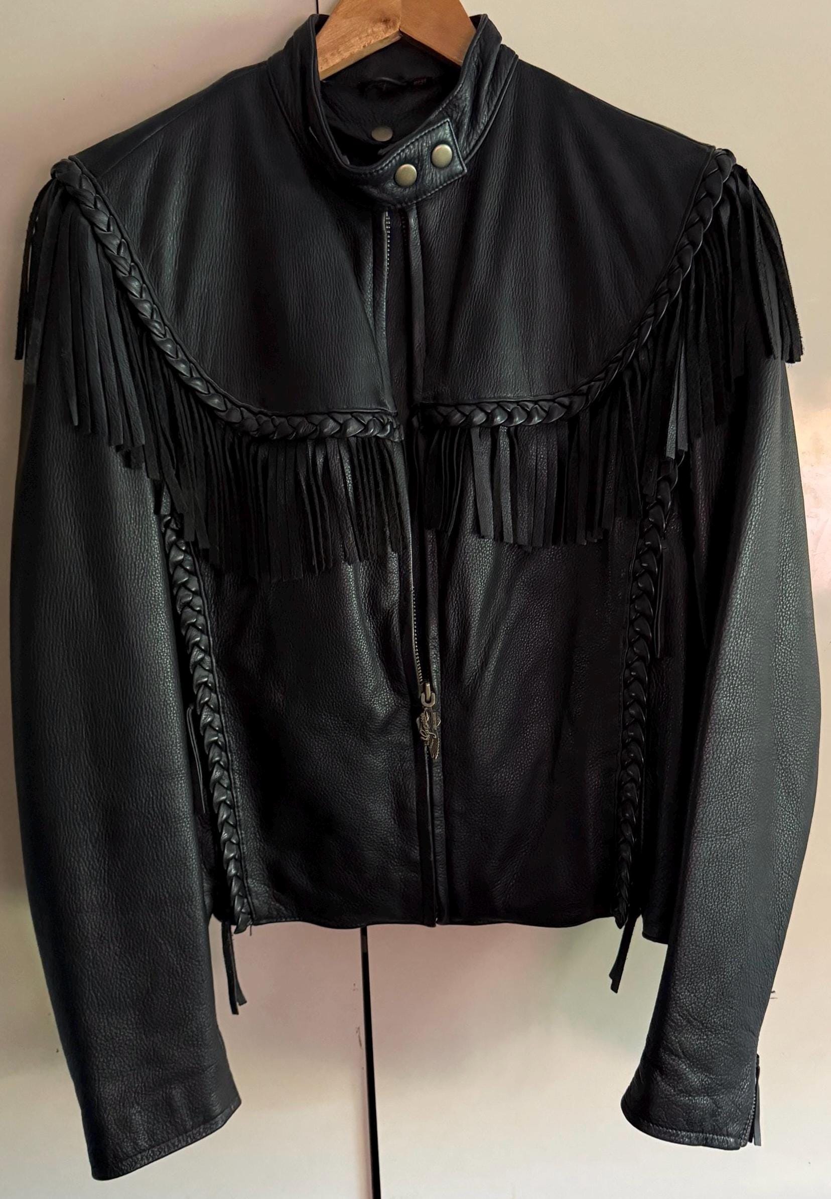 Harley davidson fringe jacket - Etsy 日本