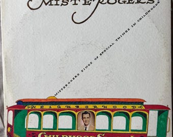 Album in vinile vintage del 1967 di Mister Rogers "Won't You Be My Neighbor". Mister Rogers canta delle cose speciali dell'infanzia. Condizioni ottime.