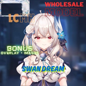 LIVE 2D Model Swan Dream Vtuber Model for Sell [Premade Vtuber Model/YouTube Twitch Stream/FULLY RIGGED/Ready to use/Vtube Studio]
