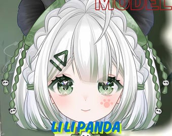 LIVE 2D Model Li Li Panda Vtuber Model for Sell [Premade Vtuber Model/YouTube Twitch Stream/FULLY RIGGED/Ready to use/Vtube Studio]