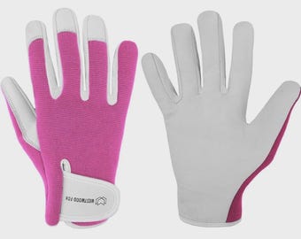 Leather Gardening Gloves Thorn Proof Rigger safety work gloves