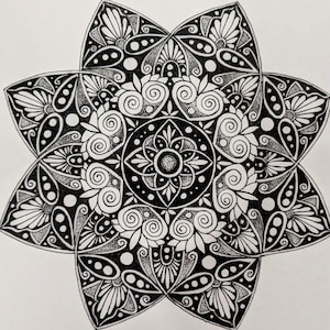 Black and white lace