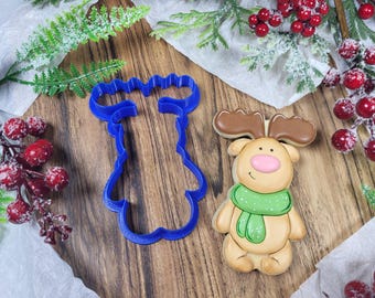 Cute deer Cookie Cutter STL File | 3D Printer Model | One Size | Instant Download