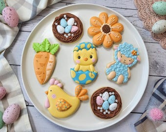 Easter Spring Cookie Set Decorating Class | Step-by-Step Video Tutorial