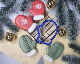 Christmas Mitten Cookie Cutter STL File | 3D Printer Model | One Size | Instant Download