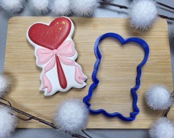 Heart with bow  Cookie Cutter STL File | 3D Printer Model | One Size | Instant Download