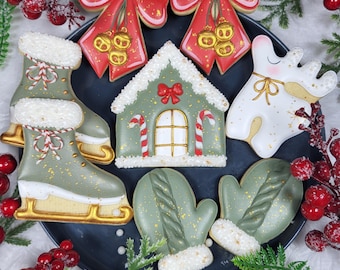 Christmas Charm Cookie Decorating Class | Full Video Tutorial + PDF Guides