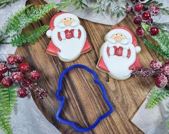 Santa Claus Cookie Cutter STL File | 3D Printer Model | One Size | Instant Download