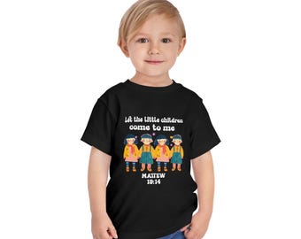 Lasciate che i bambini vengano a me Matteo 19:14 Maglietta per bambini