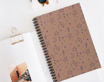 Patroon spiraalvormig sterrenbeeld Notitieboek | Geregeld dagboek