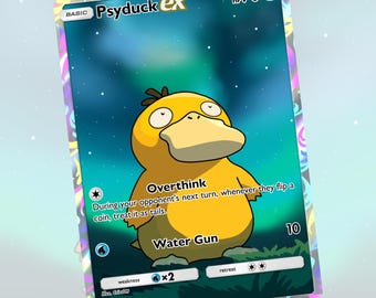 Psyduck | Custom Card Fan Art Pokemon TCG