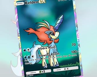 Keldeo | Custom Card Fan Art Pokemon TCG