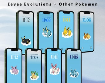 Sleeping Pokémon Mobile Wallpapers | Eevee Evolutions and More