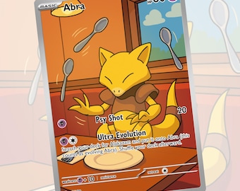 Abra | Personalized  Pokemon TCG Fan Art Card