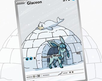 Glaceon | Custom Card Fan Art Pokemon TCG