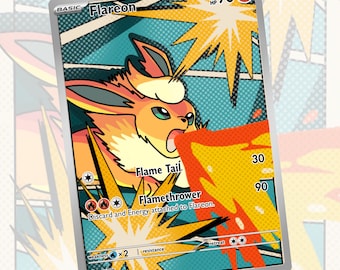 Flareon | Custom Card Fan Art Pokemon TCG