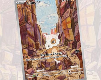 Cubone | Custom Card Fan Art Pokemon TCG