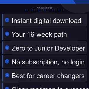 Plan de aprendizaje de Python 2026: De principiante a desarrollador junior / Automatización de datos y desarrollo web / Descarga instantánea en PDF imagen 2