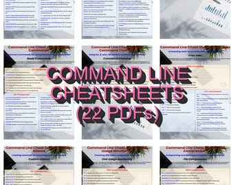 Ensemble PDF d'aide-mémoire pour la ligne de commande (22 fichiers PDF)
