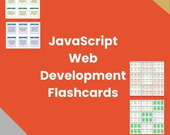 90以上のJavaScript Web開発復習カード - フラッシュカード | PDF | 即時ダウンロード