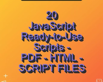 Gotowe do użycia skrypty JavaScript w formacie PDF + HTML + pliki skryptów