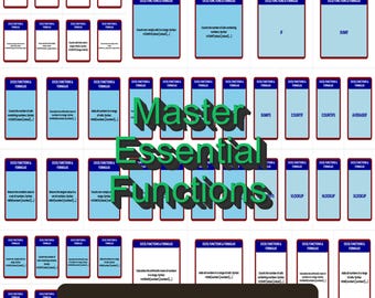 Excel Functions Flashcards and ANKI Decks