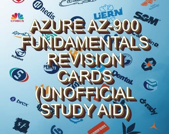 Azure AZ-900 Fundamentals Revision Cards - Digital PDF Study Resource for Microsoft Cloud Computing Certification