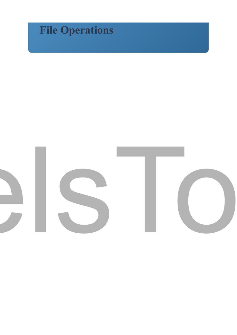 May include: A white background with the gray text "elsTo" in large letters. Above the text is a blue rectangle with the words "File Operations" in white letters.