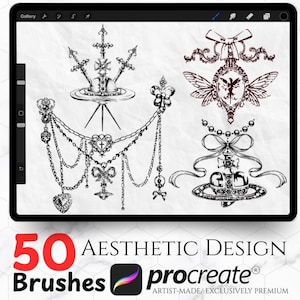 50 Blitz-Tattoo für Procreate | Tattoo Pinsel Set | Procreate Pinsel | Tattoo-Bündel | Cybersigilismus Tattoo