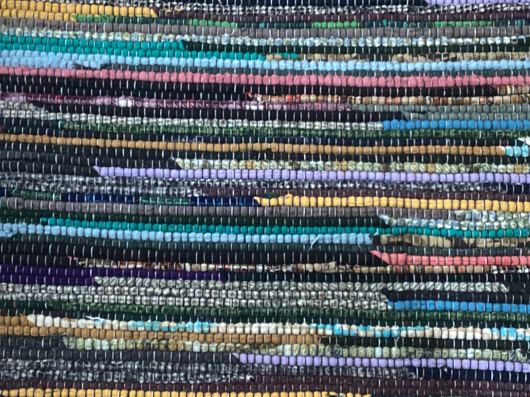 Handwoven Colorful Wool Rag Rug - Multiple Sizes Available - Etsy