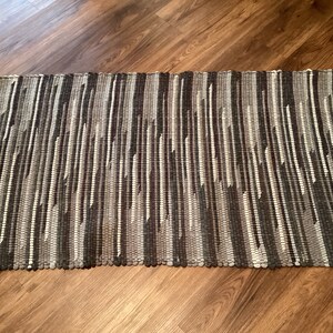 Handwoven Rag Rug Woven Gray Throw Rug Two Avalable - Etsy