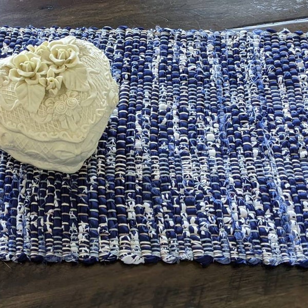 Navy Table Runner Etsy