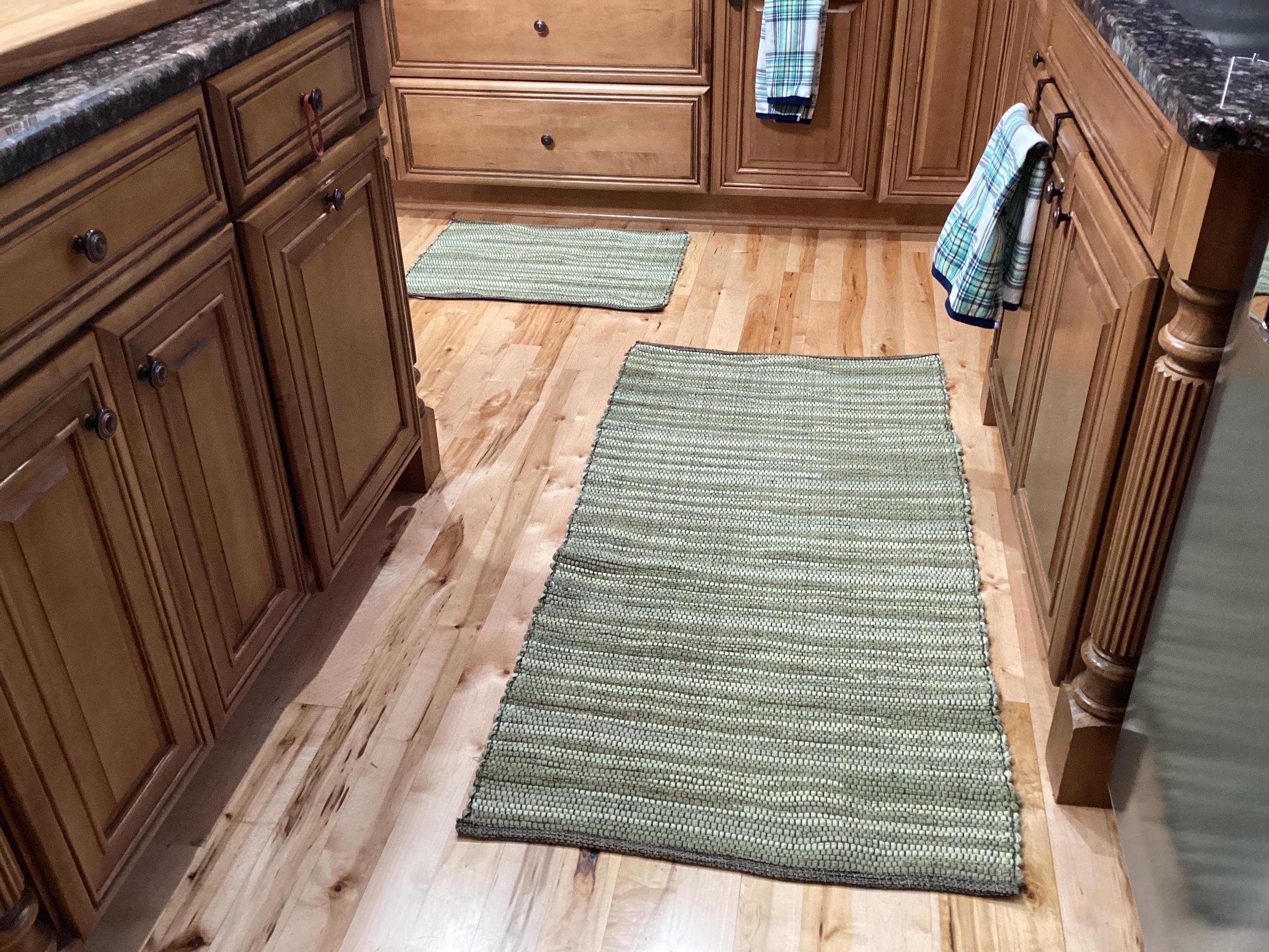 Handwoven Green Rag Rug - Multiple Sizes Available - Etsy