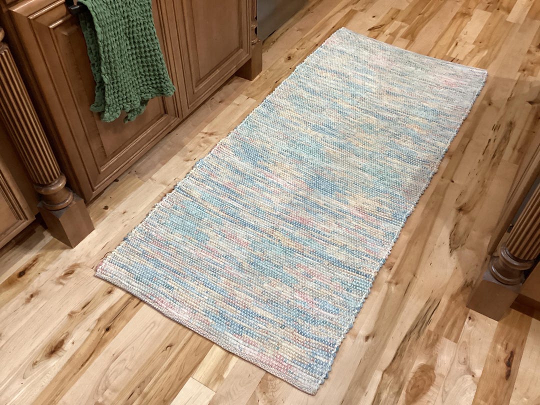 Handwoven Pastel Rag Rug 62