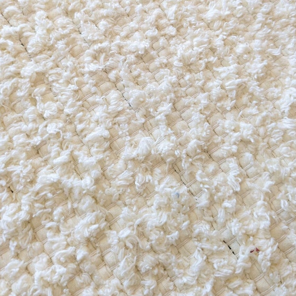 Woven Cream Rug - Off White Washable Rug - Bathroom Mat - Multiple Available