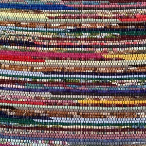 Handwoven Colorful Rag Rug, Multicolor Floor Mat, Vintage Runner, Multiple Sizes