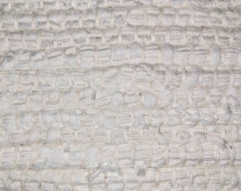 White Handwoven Rug,  Multiple Available