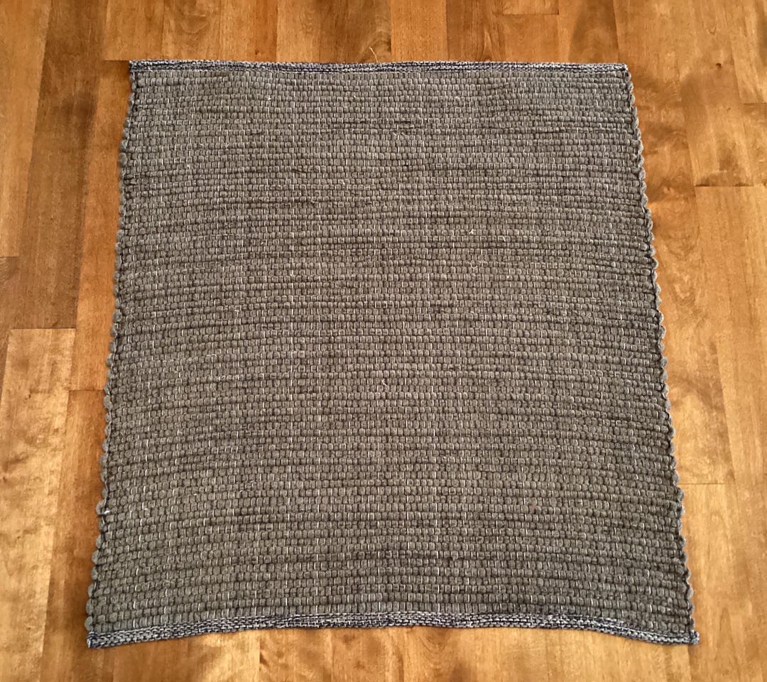 Handwoven Brown Rag Rug 30x28 - Etsy