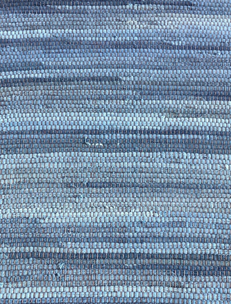 Handmade Denim Rag Rug From Blue Jeans - Multiple to Choose From - Etsy