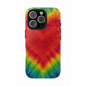 Tie-Dye Heart Phone Case | Tie Dye|Boho Chic Design | Ideal Gift for Friends, Birthdays, Music Festivals|Gift for HIm|Gen X Gift|