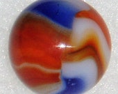 Peltier Liberty Marble, National Line Rainbo, 21 32 quot , Wet-Mint, Free USA Shipping