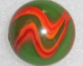 Peltier Marble, Flaming Dragon, National Line Rainbow, 23 32 quot , Vintage, Free USA Shipping