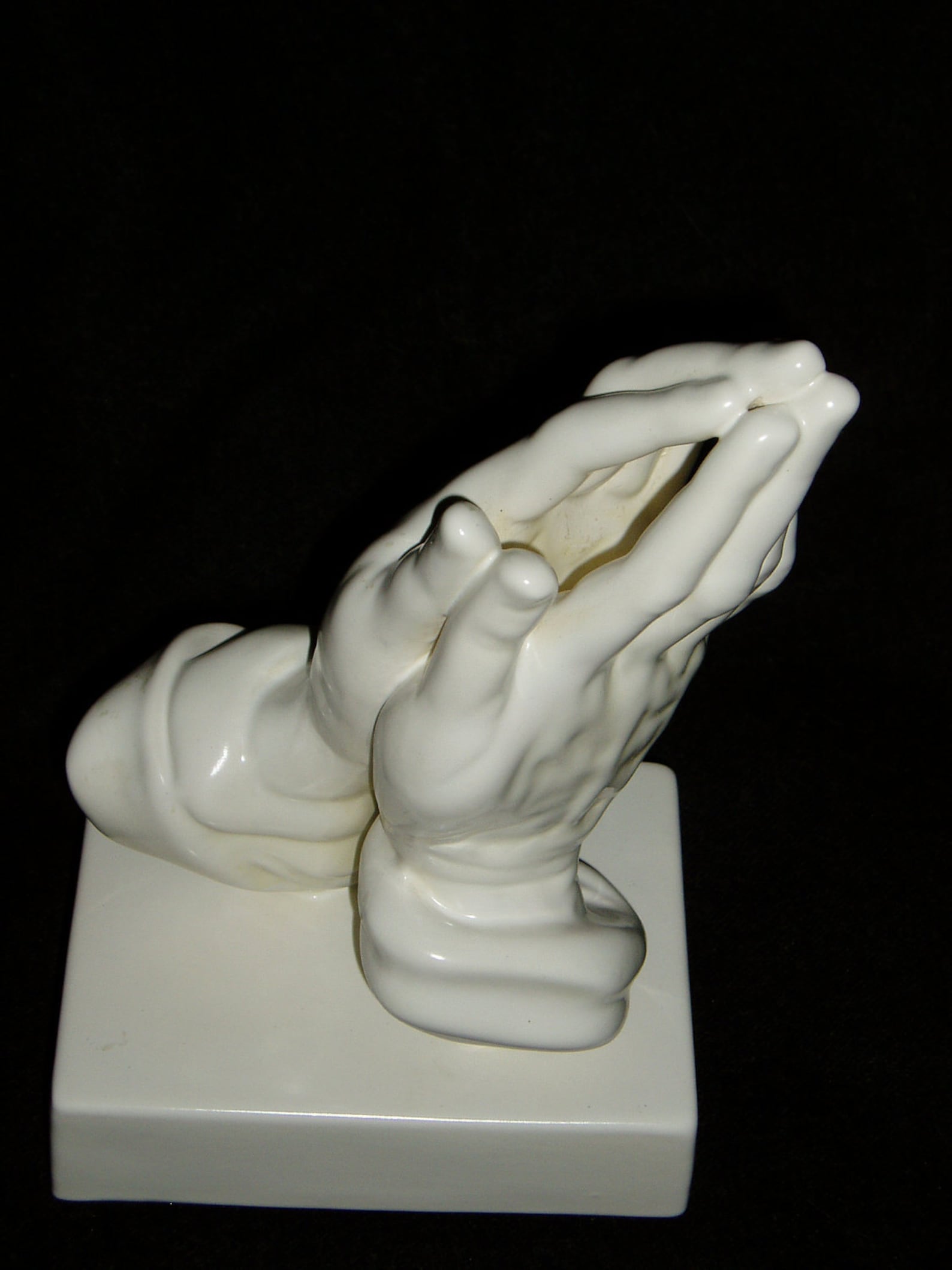 Praying Hands Ceramic Figurine Etsy