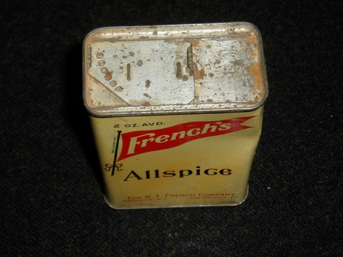 Midcentury Spice Tin French's Allspice 2 Oz. Etsy
