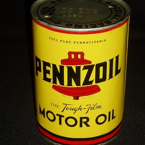Vintage Pennzoil Racing Oil Can, SAE60
