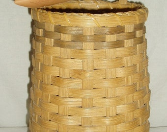 Vintage Handwoven Basket, Sally Kuntz Candle Wall Pocket